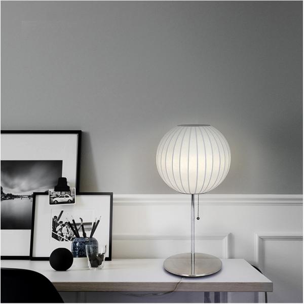 Silk Floor Lamps For Living Room Bedroom Nelson Cigar Lotus Table Lamp（WH-MTB-161)