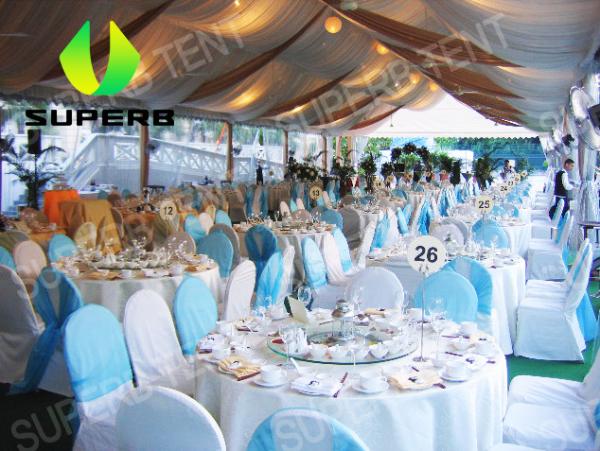 Clear Wedding 10m To 60m Aluminum Frame Tents Different Color For Choosing