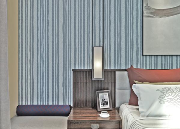 Black And Grey Striped Wallpaper / Contemporary Vertical Striped Wallpaper