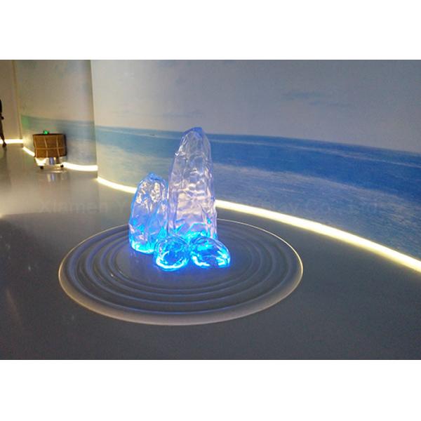 Bloc de glace clair de résine de thème de saison, décoration transparente de fen