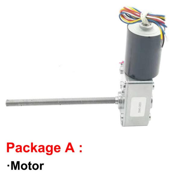 Motor sem escova longo 12V 24V 470rpm da engrenagem de sem-fim do eixo M8 116mm