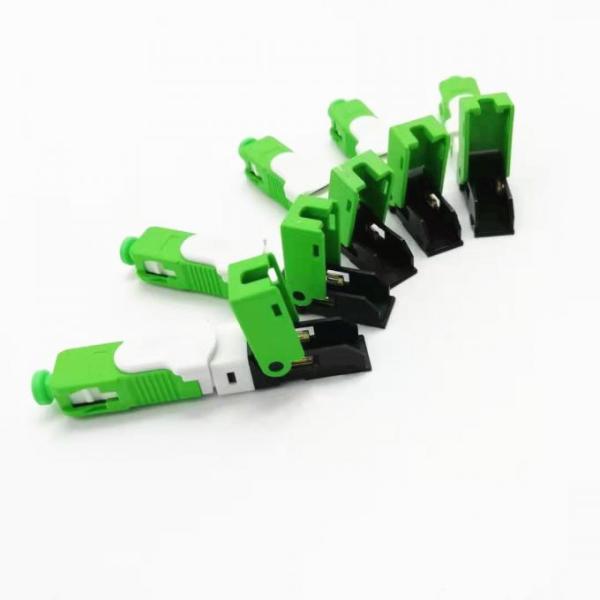 Green ESC250d Single Mode SC Connector 3x2mm Fiber Optic Fast Connector