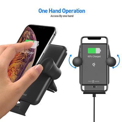Qi Automatic Car Mount Qi Wireless Charger 10W Fast With Air Vent Clip