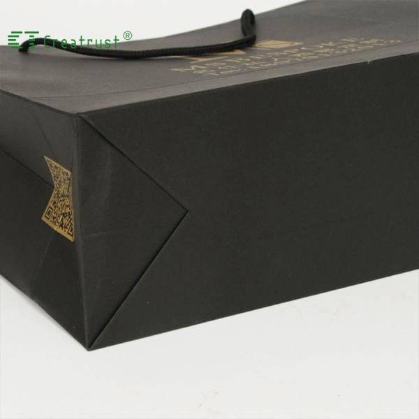 Creatrust High Quality White Flat Bottom Kraft Paper Handle Shopping Gift Kebab Wholesale Fancy Wedding Favor Boutique Bags
