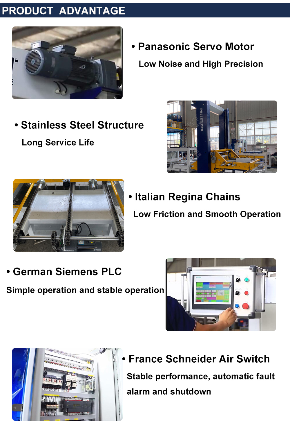 Gantry palletizer