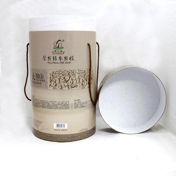 Round Shape Paper Tea Canisters Moister - Proof Foil - Stamping
