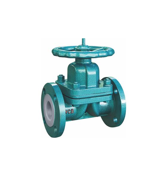 Manual Lined Diaphragm Valve , 2 inch Diaphragm Shut Off Valve Sulfuric Acid Use