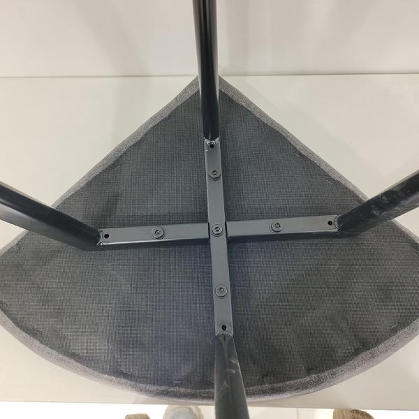OEM Commercial 45cm height Upholstery Fabric Dining Chair Metal Leg  For Coffee Shop
