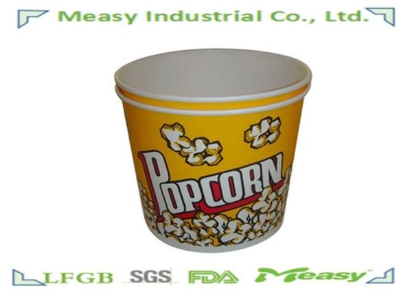 170OZ / 46OZ Popcorn Buckets Double PE Lined Oilproof For Watching Movies