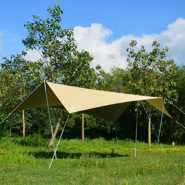 Outdoor Hexagonal Butterfly Portable Camping Sun Canopy Picnic Sun Protection Rain Shelter Sandy Beach