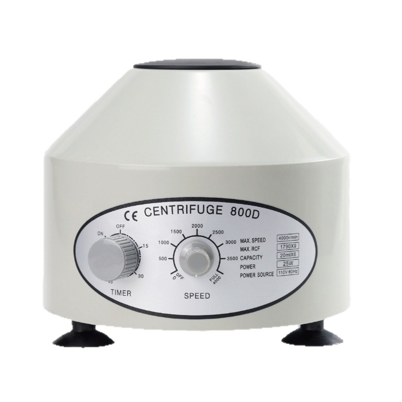 Factory Supports 800D Portable 4000rpm 6x10ml Angle Rotor Mini Centrifuge Laboratory Separation Equipment