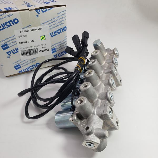 Excavator Solenoid Valve Group 22B-60-21132 For KOMATSU PC138US-10 PC138
