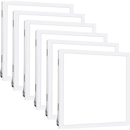 AC100-240V LED Panel Light Backlit 600x600mm Silver Frame 120 Degree Aluminum Alloy