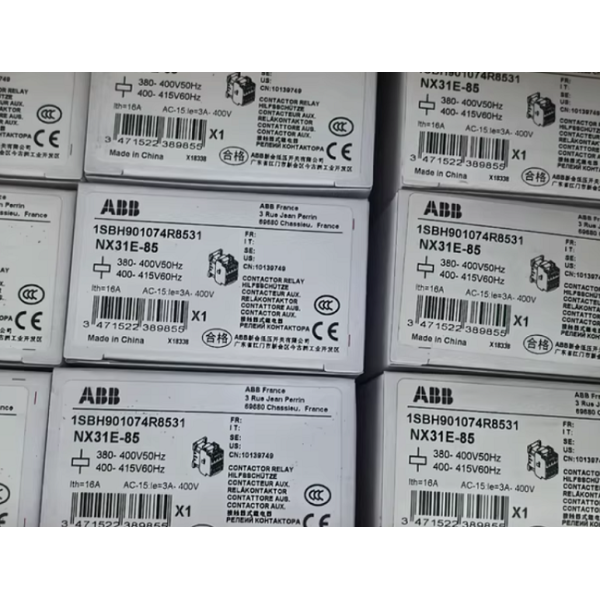 AX18-30-10-85 ABB Ac contactor Compact and reliable DC control Optimized medium small sized loads