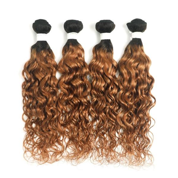 #T1B/30 Water Wave Remy Human Hair Bundles Sew In Weave Bundles Brazilian Bundle Deals
