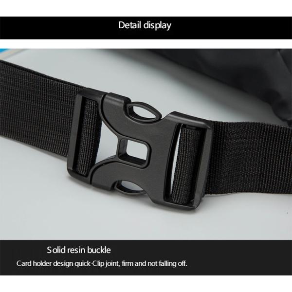 Multiple Pockets Nylon Waist Bag Pouch Unisex Waist Belt Bag Travel Pouch Fanny Pack