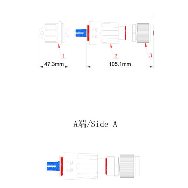 Compatible Waterproof FULLAXS Connector For Ericsson Fiber To Antenna