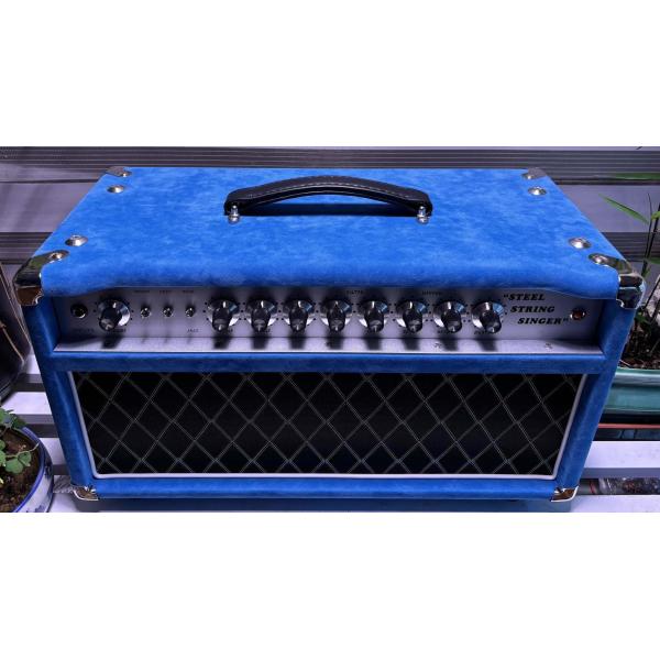 Custom D Style Steel String Singer Head 20W 50W 100W with Suede Blue Color, Grand Amplifier SSS Model