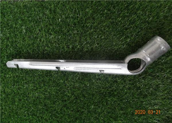 Three Strand Barbed Wire Line Extension Arm Galvanized Heavy Steel Material