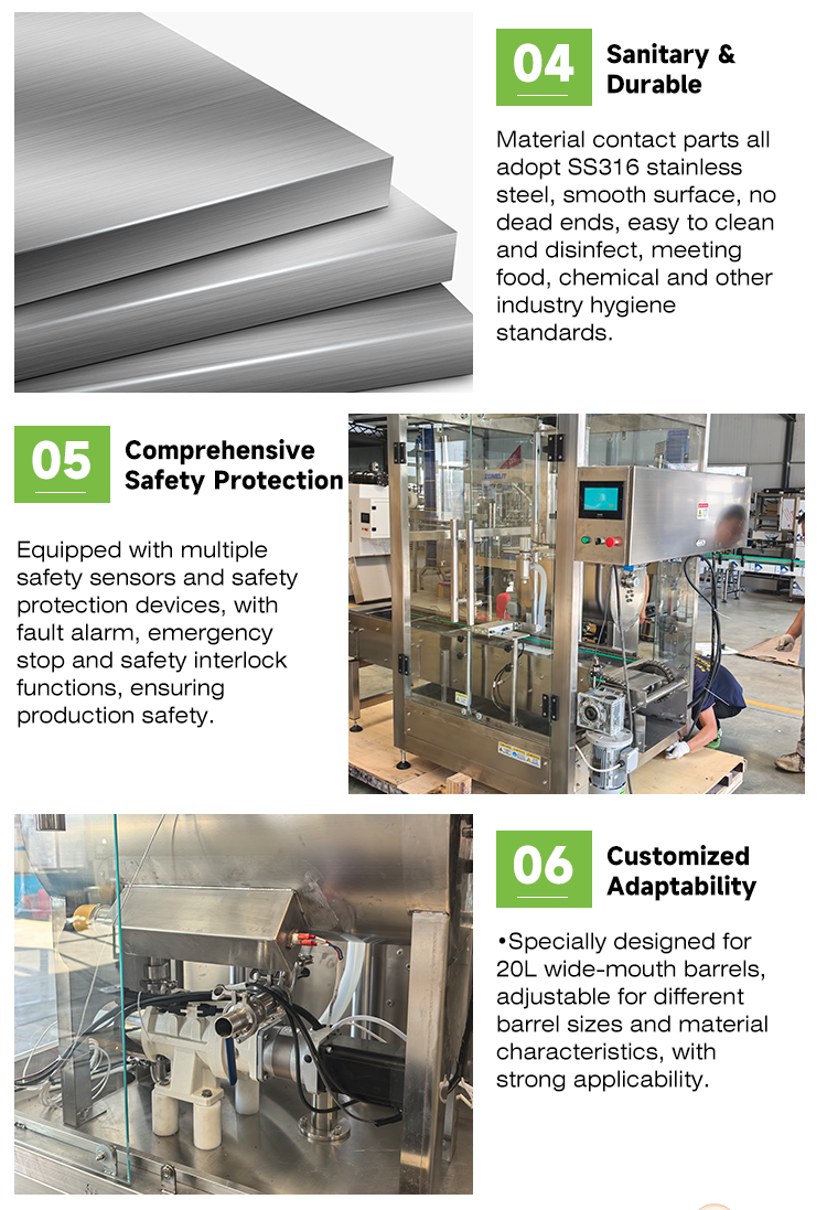 Mango Pulp Fruit Puree Thick Concentrate Food Processing Automatic Single Head Rotary Lobe Pump Weighing Filling Machine