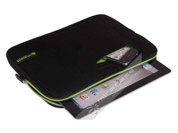 Miracase or OEM Black / Grey Neoprene Ipad Sleeves for Ipad and 10.1” Tablets