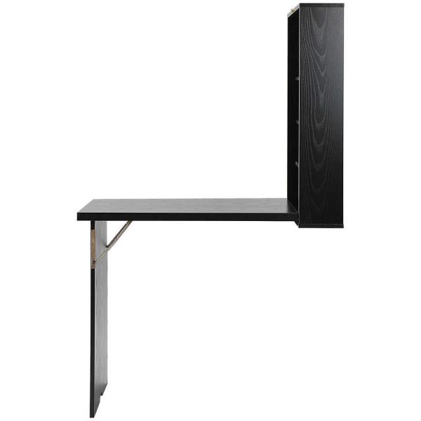 Tabela preta do computador de escritório domiciliário de Tomile da placa da melamina 36lbs com estante