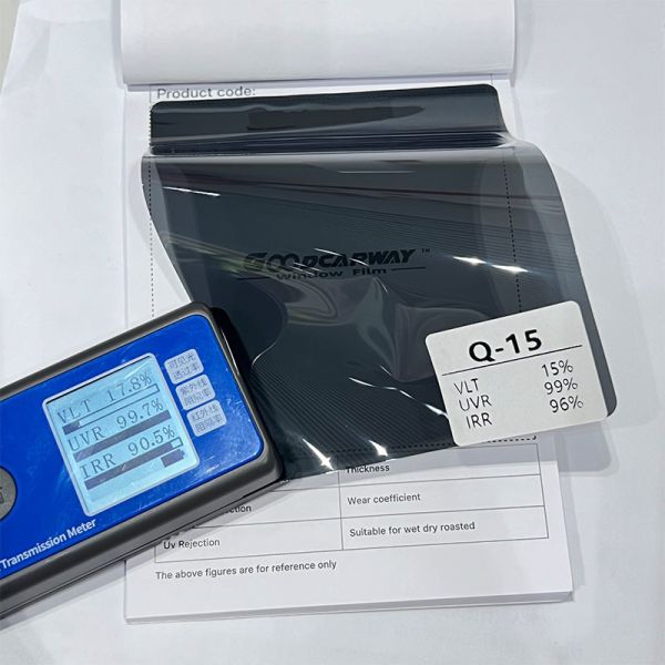 15% VLT Deep Dark Sputter Car Window Film 99% UVR 99% IRR car window blackout film