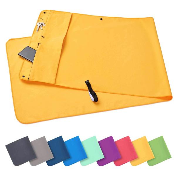 Luxury Fitness Quick Dry Custom Logo Sport Towel Microfiber Travel Best Gym Towel With Bag For Events