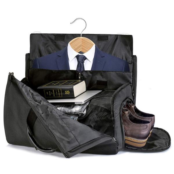 Waterproof Weekender Garment Duffel Bag Breathable With Shoe Compartment