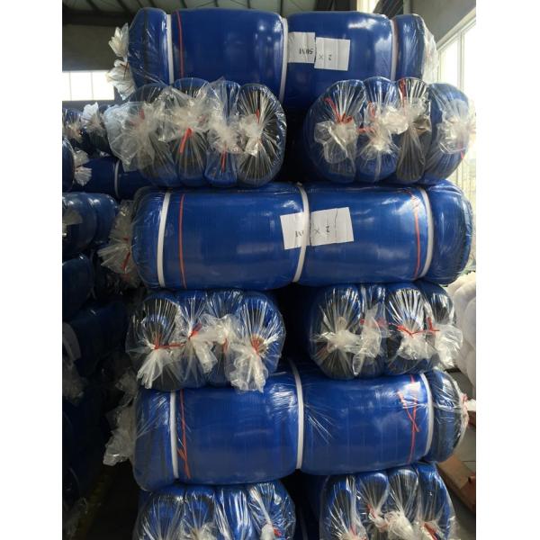 Blue / Green Scaffolding Debris Netting , Construction Safety Netting For Scaffolding