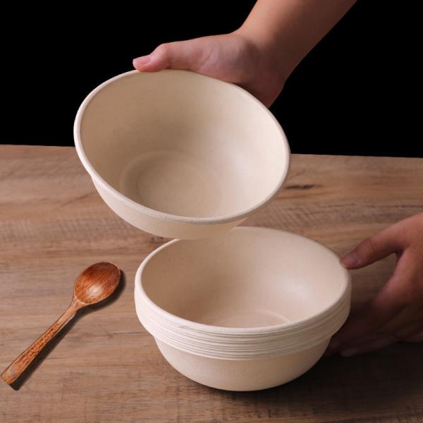 Customization for Eco-Friendly Disposable Tableware Bowl Made from Sugarcane Bagasse