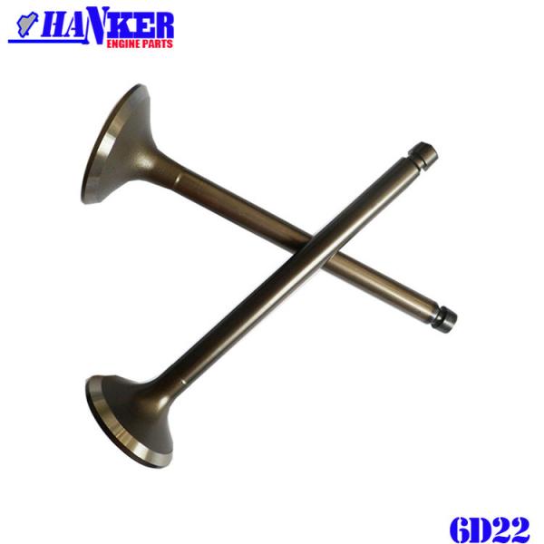 Mitsubishi 6D22 6D24 Intake Valve Exhaust Valve ME051063 ME051064 For SK400