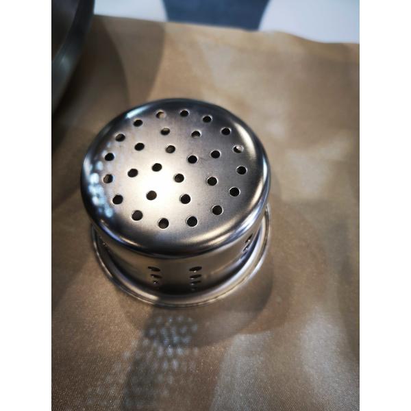 Stainless Steel Spice Shaker Lid – Perforated Seasoning Dispenser Cap, Durable Mesh Filter Cover for Powder, Cheese, Salt, and Pepper Jars