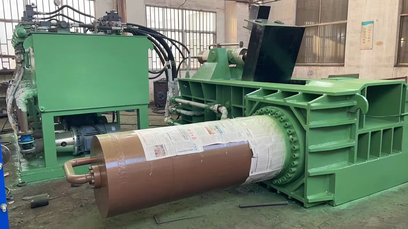 HMS Heavy Metal Scrap Metal Baler Recycling Machine 5 тонн в час