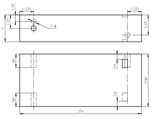 19mm Thickness Duplex Asme Ut Calibration Block