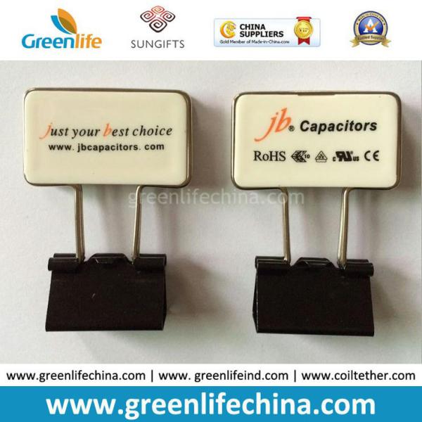 Advertismental Paper Clips Round Yellow Panel Office Clips