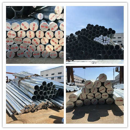 33kv Power Line Tower With 18m Steel Utility Pole For Stable Transmission