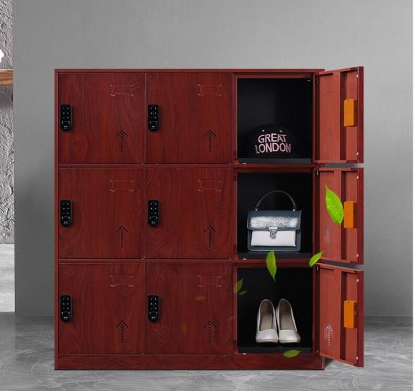 KD Wood Color 0.5mm Steel Storage Locker