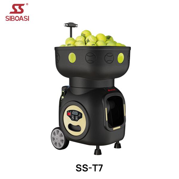 SIBOASI T7 APP Control Mini Shooting Tennis Machine Ball for Training
