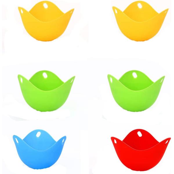 Custom Logo Silicone Microwave Egg Poacher Cups for Perfect Poached Eggs 9CM Diameter