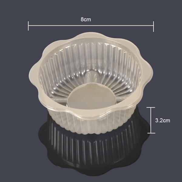 Virgin Food Grade PP φ8*3.2cm Plastic Pastry Packaging