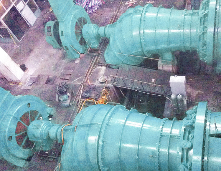 небольшой трубчатый генератор турбины 200kw для электростанций напора воды 2m-10m гидро