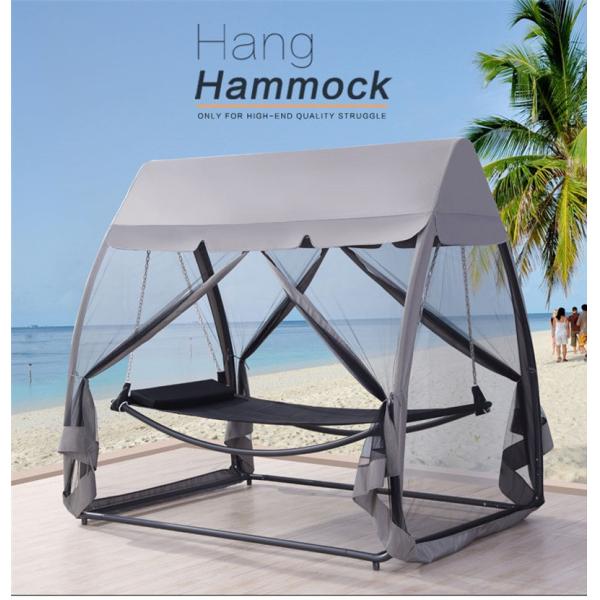 General Outdoor Furniture Outdoor Day Bed Hammock with Mosquito Net Cover 225*148*208