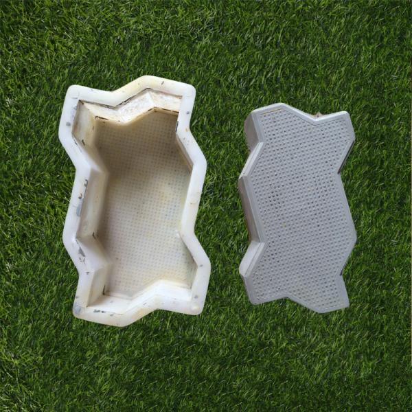 Concrete Silicon Plastic Paver Mould 20-25mm Thickness For Garden Path