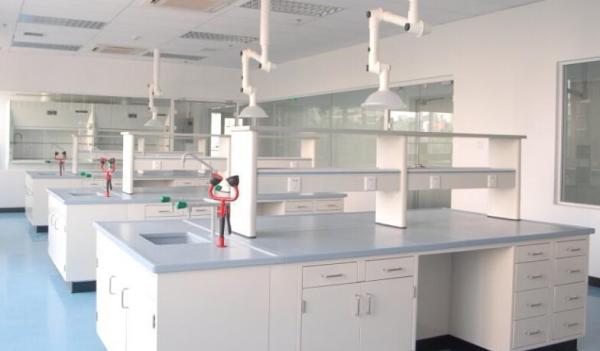 Corrosion Resistant Full Steel Lab Island Bench / Desk Lab Systems Furniture