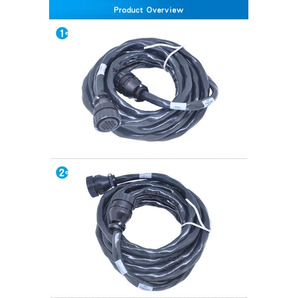 Codificador negro del cable 74813041 conveniente para el motor SERVO de Gerber GT7250 C AXIS