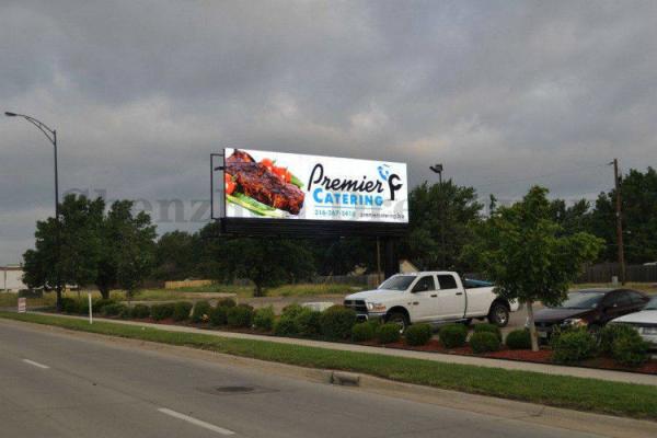 Full Color Outdoor LED Advertising Display Screen HD P6mm Fixed Installation For Hotel