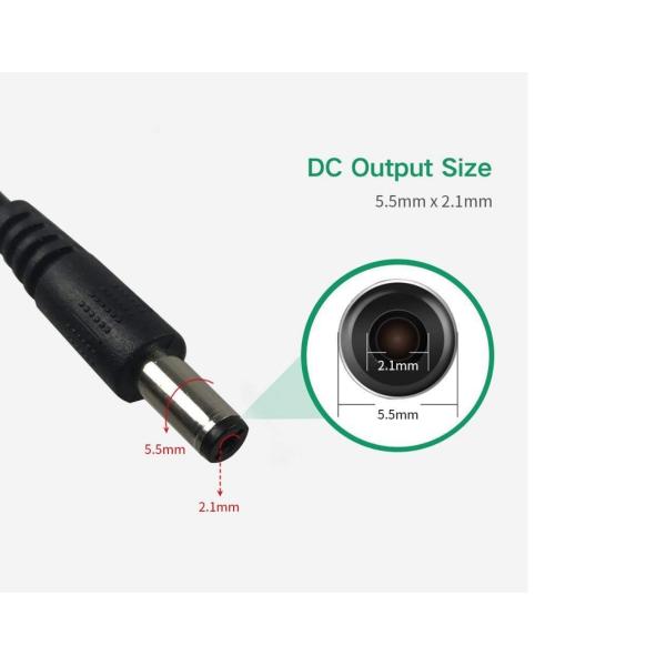 DC Car Cigarette Lighter 5.5mm * 2.1mm 12V Auto Power Supply Cable