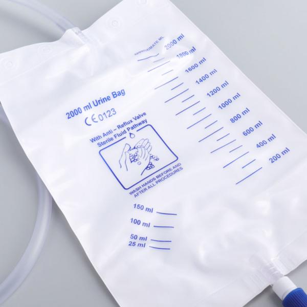 high quality hot selling Medical grade 2000ml urine bag drainage collection bag price