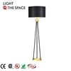 Hotel Industrial Retro Black Hardware Cloth Cover living room standing lamp(WH-VFL-13)